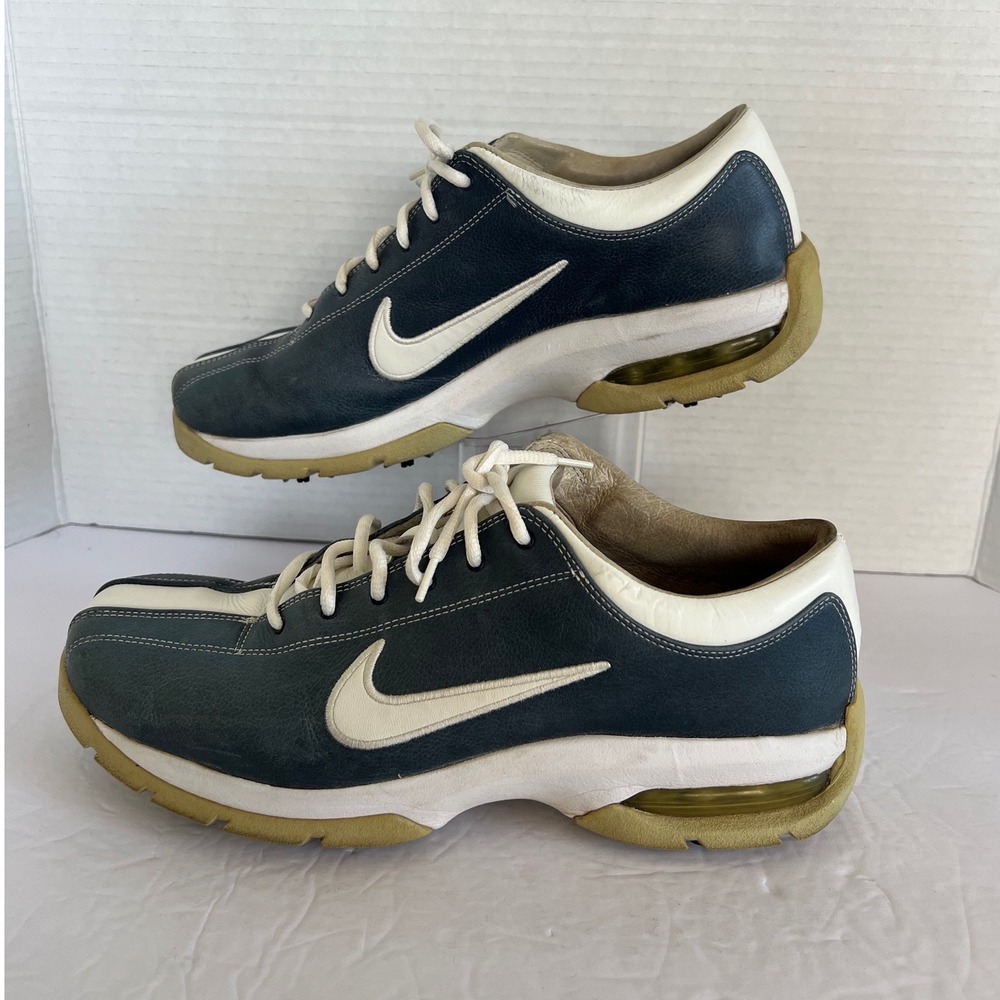 Nike Air Sport Performance Golf Shoes Navy Blue White 307422-410 Mens 9.5